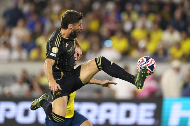 Olivier Giroud sous le maillot du Los Angeles FC face au Club America le 31 mai 2025 en Californie