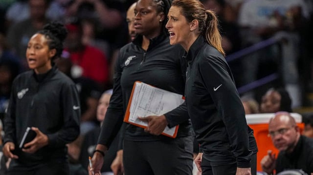 Indiana Fever head coach Stephanie White.  Dale Zanine-Imagn Images
