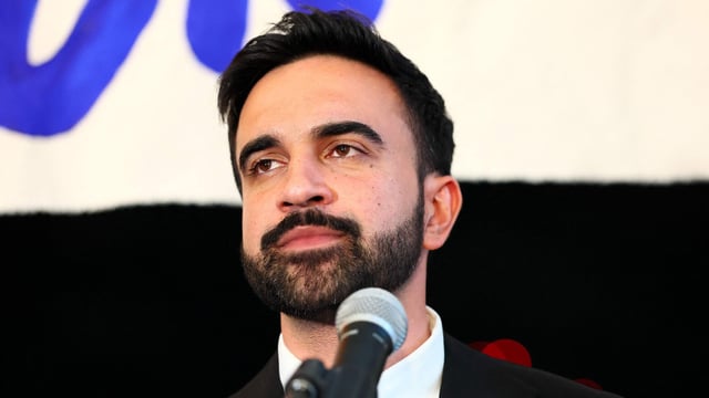New York mayoral candidate, State Rep. Zohran Mamdani (D-NY) speaks to supporters during an election night gathering at The Greats of Craft LIC on June 24, 2025 in the Long Island City neighborhood of the Queens borough in New York City. 