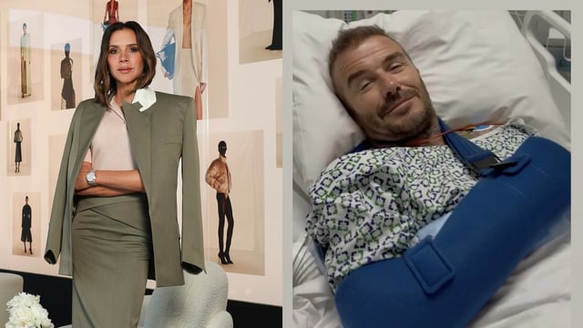 Victoria Beckham shared David Beckham's photo after his surgery