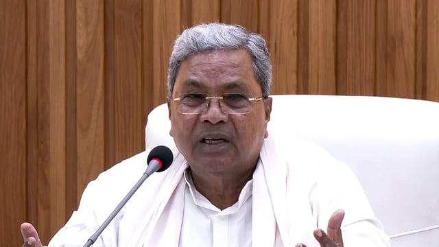 Karnataka Chief Minister Siddaramaiah. 