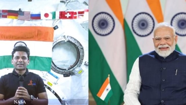 Shubhanshu Shukla, on board the International Space Station, spoke to Prime Minister Narendra Modi. 