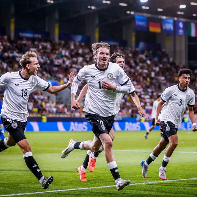 Die deutsche U21-Nationalmannschaft spielt gegen England um den EM-Titel