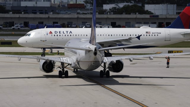 Delta Air Lines will inspect over 100 aircraft after severe storms caused significant disruptions at Hartsfield-Jackson Atlanta International Airport. (Photo by JOE RAEDLE / GETTY IMAGES NORTH AMERICA / Getty Images via AFP)