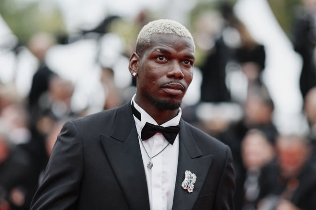 Paul Pogba poses on the red carpet during arrivals for the screening of the film "Highest 2 Lowest" Out of competition at the 78th Cannes Film Festival in Cannes, France, May 19, 2025. REUTERS/Benoit Tessier/File Photo