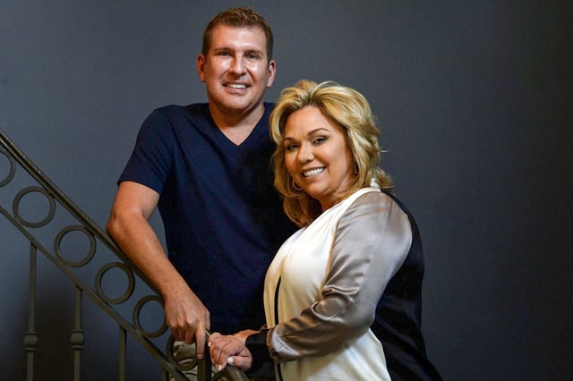 Todd Chrisley and Julie Chrisley at their Belle Meade home on June 12, 2018.