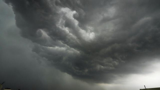 Monsoon clouds over New Delhi on Saturday. (AP)