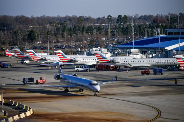 Charlotte Douglas International airport on Dec. 25, 2024