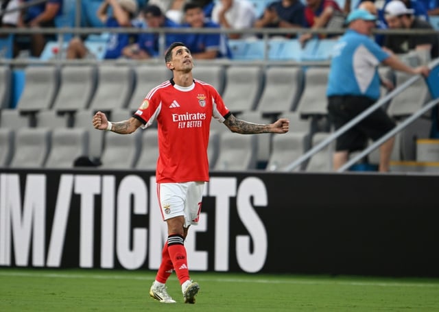 Le milieu argentin du Benfica Lisbonne Angel Di Maria, le 28 juin 2025 à Charlotte au Mondial des clubs