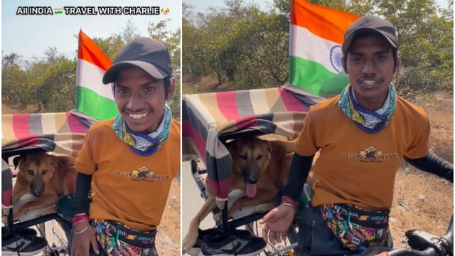 Bihar man cycles 12,000 km across India with pet dog. Wholesome video goes viral