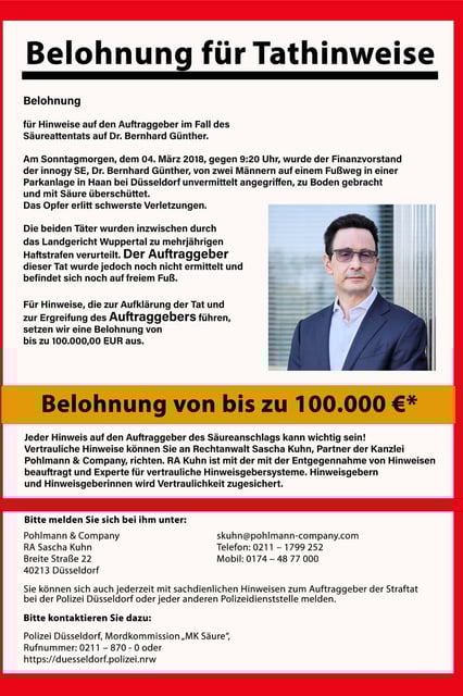 Ex-Finanzvorstand Bernhard Günther während einer Gerichtsverhandlung im vorigen Jahr.