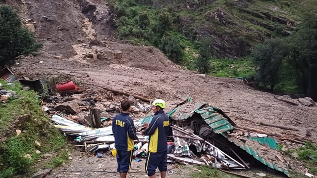 Rescue teams, including the national disaster response force (NDRF), state disaster response force (SDRF), police, revenue department, and public works department (PWD), are searching for them