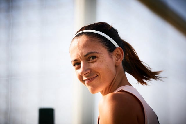 Aitana Bonmatí durante un entrenamiento con la selección