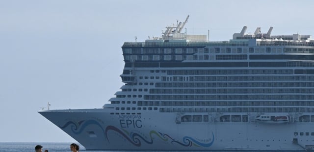 Un paquebot de croisière à Cannes, le 20 mai 2022