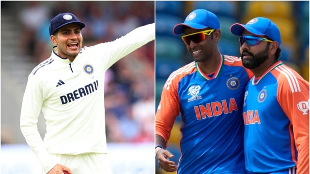 Shubman Gill (L) has been warned of a shaku future with the Indian Test team