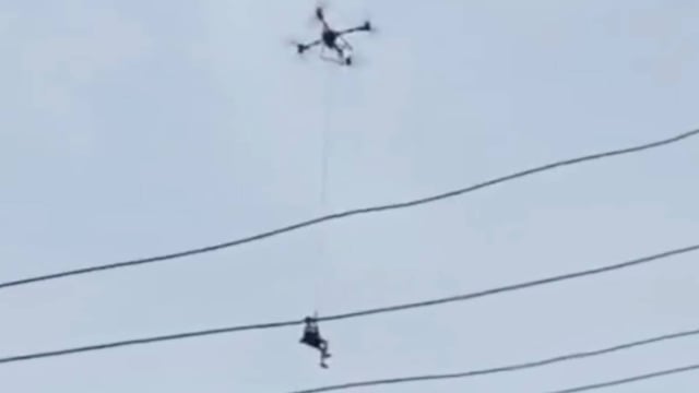Drones evacuate flood-hit victims in China’s  worst-hit areas.  | Image: X