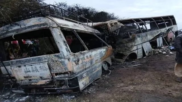 Tanzania Tragedy: Two Buses Burst Into Flames After Crash Claiming 40 Lives, Injuring 30 Others On Moshi-Tanga Highway | Image: X