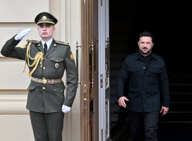Volodymyr Zelensky à Kiev.