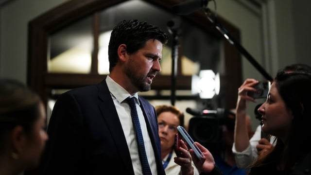 Justice Minister Sean Fraser arrives to a cabinet meeting on Parliament Hill in Ottawa in June.