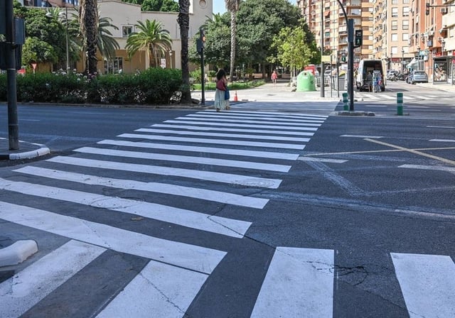 Imagen de archivo del cruce de la avenida Pérez Galdós con Giorgeta, en Valencia