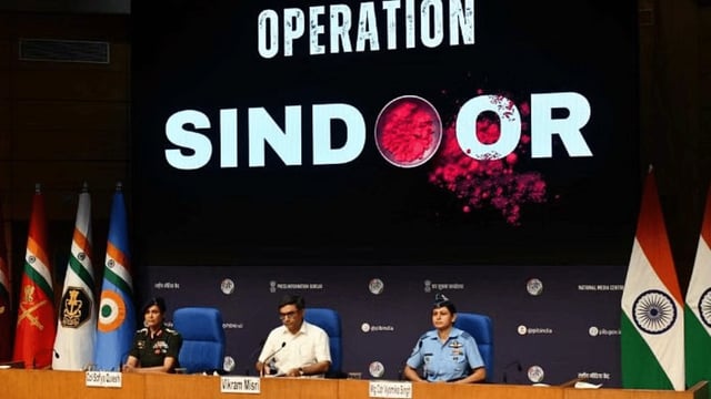 File photo of a press briefing during Operation Sindoor that was launched in response to the terror attack in Pahalgam | Praveen Jain | ThePrint