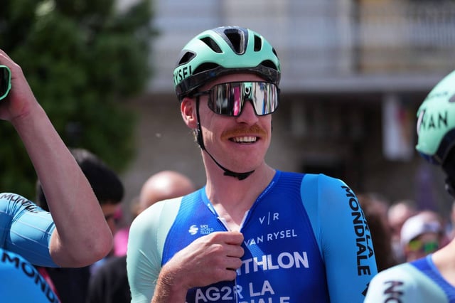 Godon Dorian (Decathlon Ag2R La Mondiale le 25 mai 2025 sur le Giro en Italie.