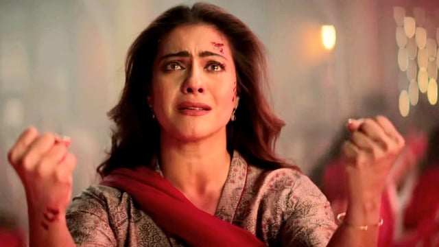 Kajol's still from the mythological horror film, Maa.