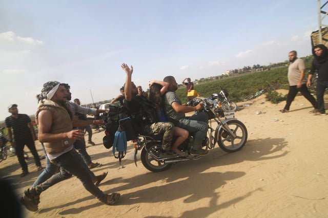  Noa Argamani’s abduction from southern Israel on Oct. 7, 2023.