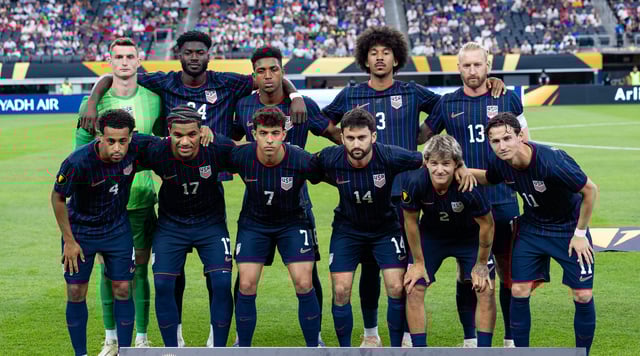 ARLINGTON, TX – JUNE 22: The United State starters line up for a photo during the Concacaf Gold Cup soccer match between the United States and Haiti on June 22, 2025 at AT&amp;T Stadium in Arlington, TX. (Photo by  Matthew Visinsky/Icon Sportswire via Getty Images)