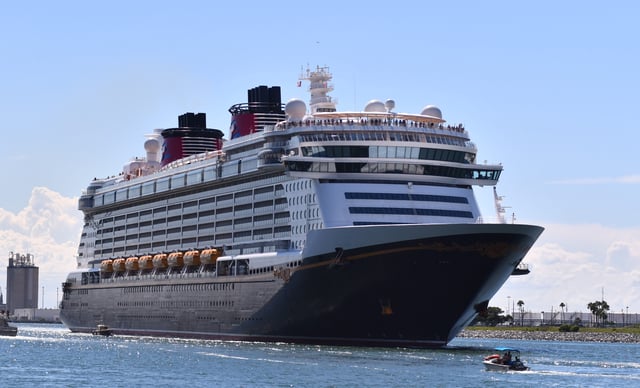 The Disney Dream sailed out of Port Canaveral.