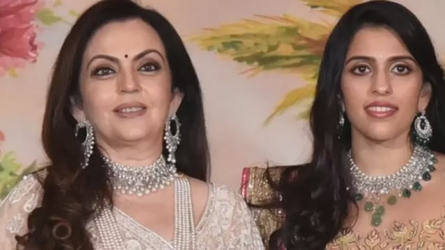 Shloka Mehta (right) is married to Nita Ambani (left) and Mukesh Ambani's eldest son, Akash Ambani. 