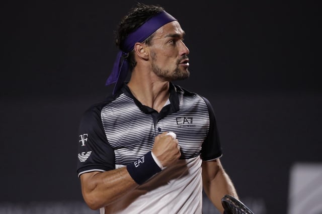 El tenista italiano Fabio Fognini.