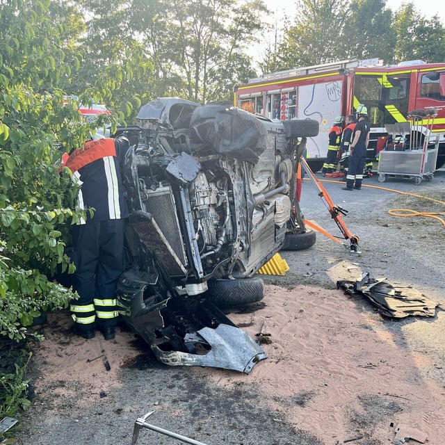 Schwerer Verkehrsunfall in Volkach