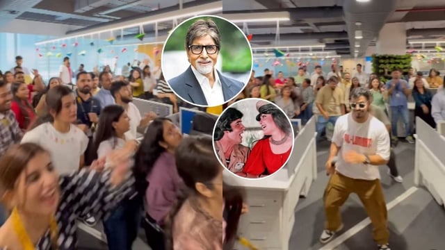 Stress Buster: Amitabh Bachchan Sends Shoutout To Corporate Employees Dancing To His Song Jaanu Meri Jaan In The Middle Of Workday | Image: X