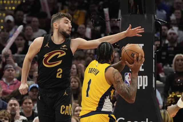 Cleveland Cavaliers guard Ty Jerome, left, is a potential free-agent option for Rockets.