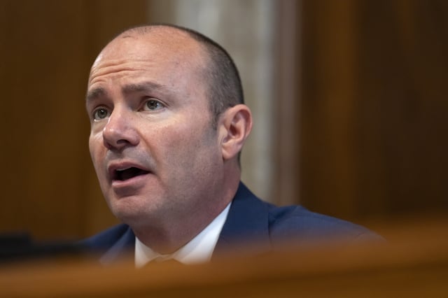 Committee chairman Senator Mike Lee, R-Utah, speaks during a hearing of the Senate Committee on Energy and Natural Resources on Capitol Hill, Wednesday, June 18, 2025, in Washington.