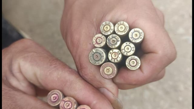 Police said that several empty 5.56 mm ammunition casings were recovered from the scene, indicating the use of sophisticated weapons.