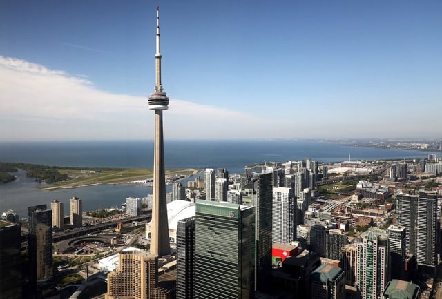 The CN Tower is pictured in Toronto, Wednesday, June 26, 2019. THE CANADIAN PRESS/Colin Perkel
