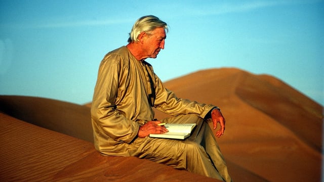 Gall reflecting in the desert on a life that took him to the world’s most troubled regions