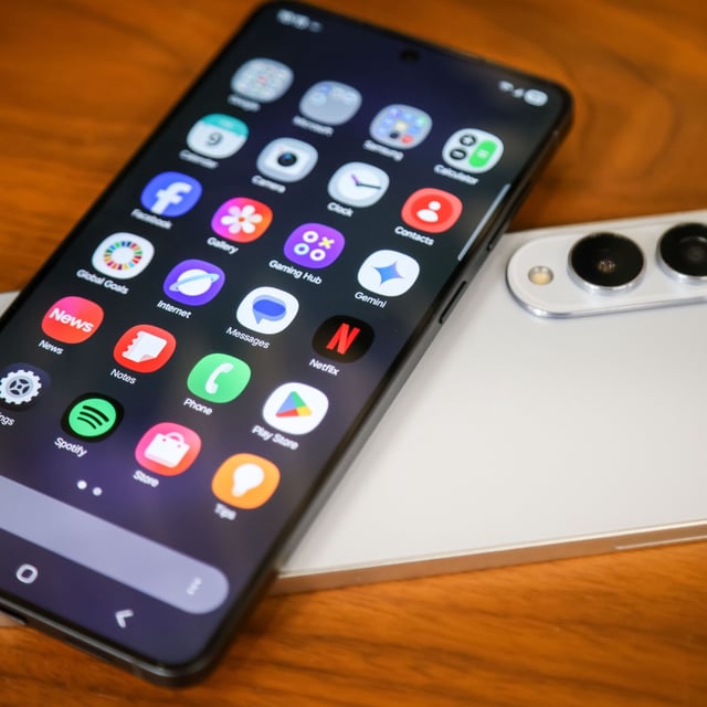 samsung phones on a table