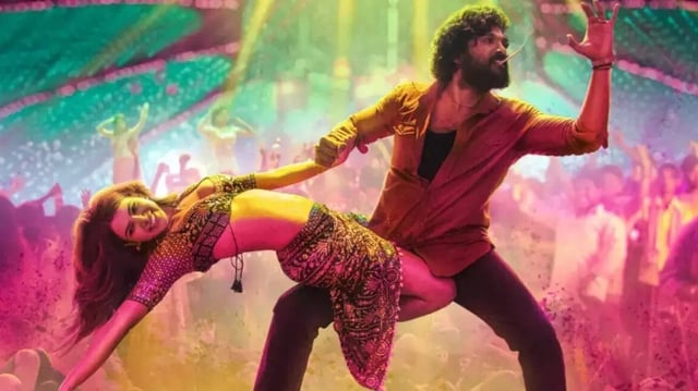  Allu Arjun and Samantha Ruth Prabhu in Pushpa song Oo Antava.