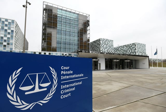 The International Criminal Court building is seen in The Hague, Netherlands, January 16, 2019. REUTERS/Piroschka van de Wouw/File Photo