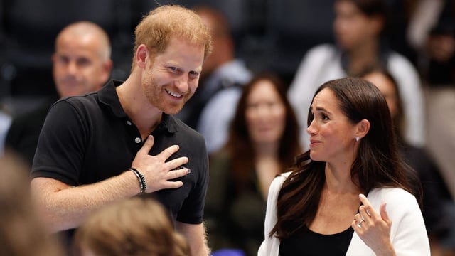 File photo of Prince Harry and Meghan Markle