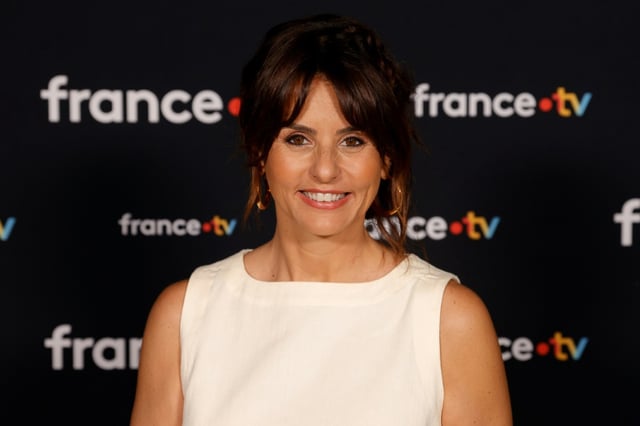 Faustine Bollaert, le 11 juin 2023 dans les locaux de France Télévisions, à Paris