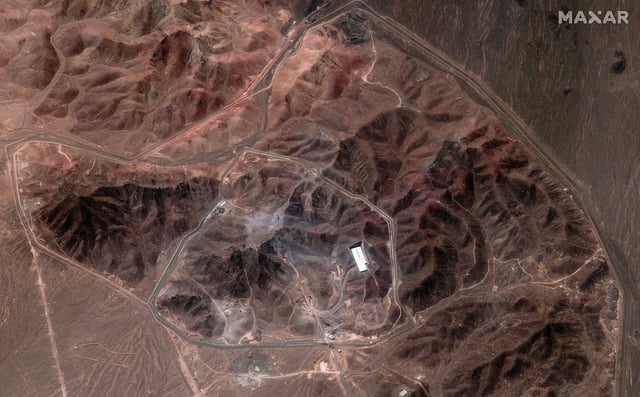 Satellite images of Iran's Fordow nuclear enrichment plant show vehicles, excavation equipment and a crane, with ongoing activity near the craters caused by last week’s US strikes.