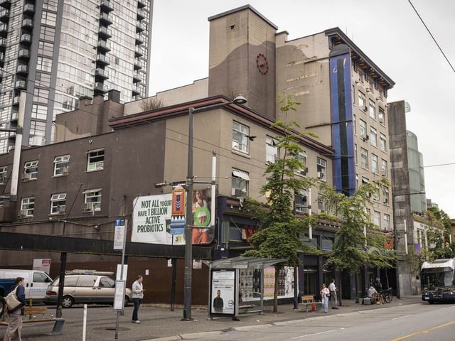 The former Howard Johnson hotel at 1176 Granville St. in Vancouver, which is now an SRO with a nightclub in the ground floor, has been the scene of numerous fires.