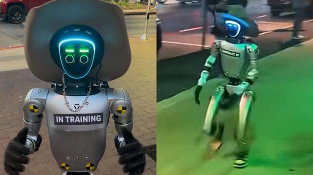Jake the rizzbot takes over Austin streets.