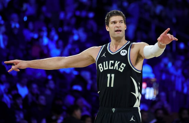 Veteran center Brook Lopez agreed to join the Clippers on a two-year, $18 million deal during the first few hours of free agency on Monday. (Photo by Ethan Miller/Getty Images)
