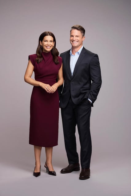 10News+ anchors Amelia Brace and Denham Hitchcock