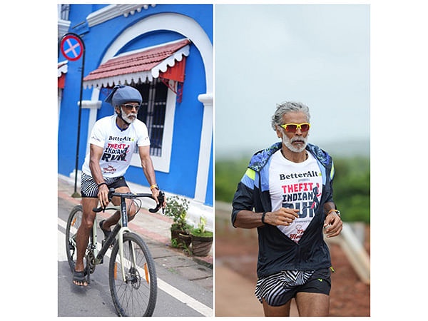 Milind Soman celebrates the spirit of endurance and everyday fitness at the Goa finish line of The Fit Indian Run 2025